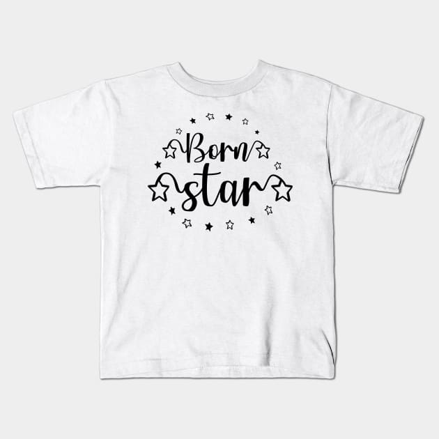 Born Star starry design Kids T-Shirt by LTFRstudio